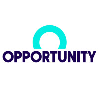 The Opportunity Party logo - the word OPPORTUNITY in capital letters with a circular shape above it