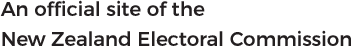 an official site of the New Zealand Electoral Commission
